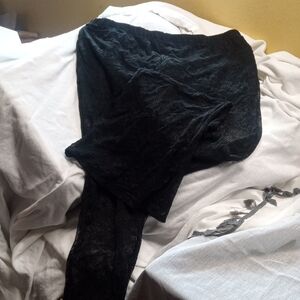 Elegant Black Lace Leggings